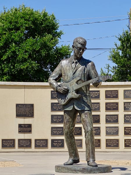 Buddy Holly Statue, West Texas Walk of Fame, Lubbock