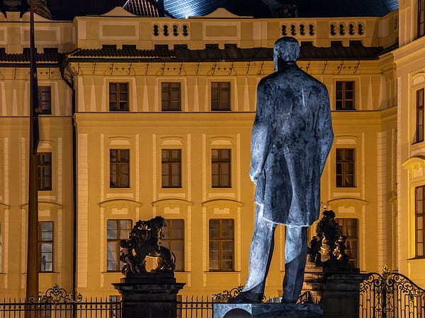 Statue of Tomas Garrigue Masayk, First President of Czechoslovakia, Prague, Czech Republic