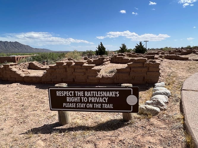 Rattlesnake Sign, Coronado Historic Site, New Mexico