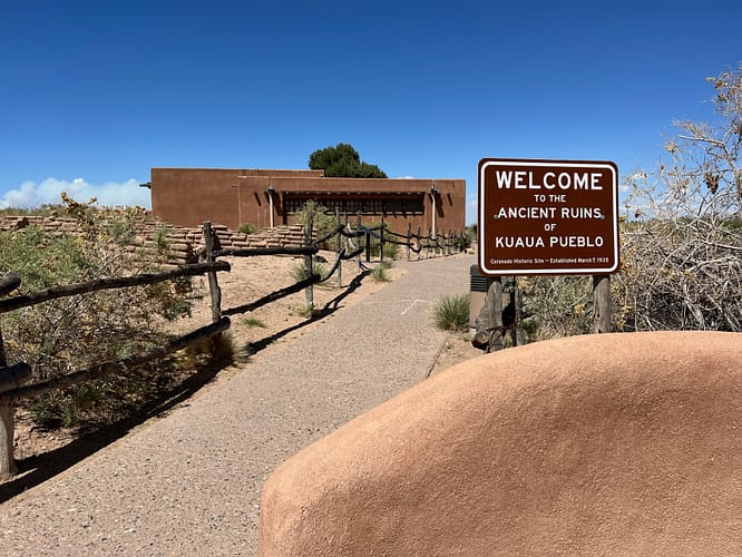 Welcome Sign, Coronado Historic Site, New Mexico