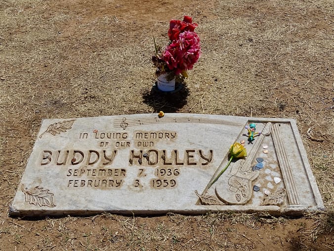 Buddy Holly Grave, Lubbock Cemetery, Texas