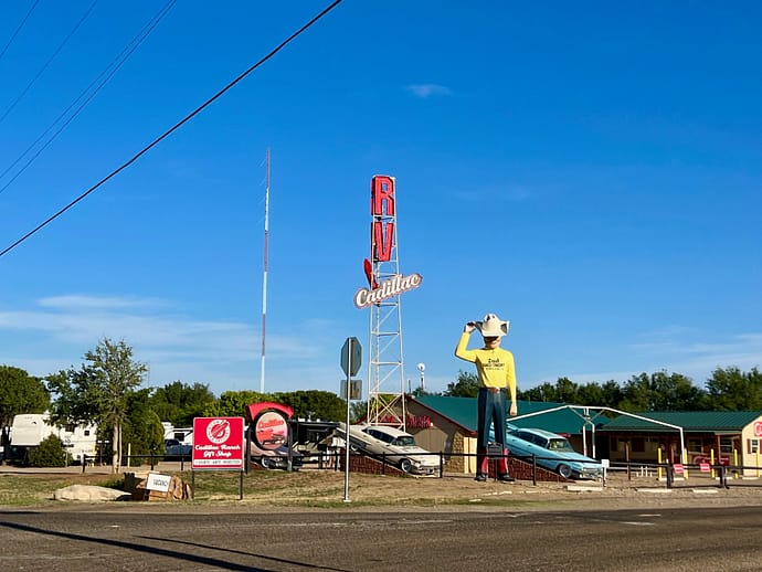 Cadillac Ranch RV Park and Gift Store, Amarillo, Texas
