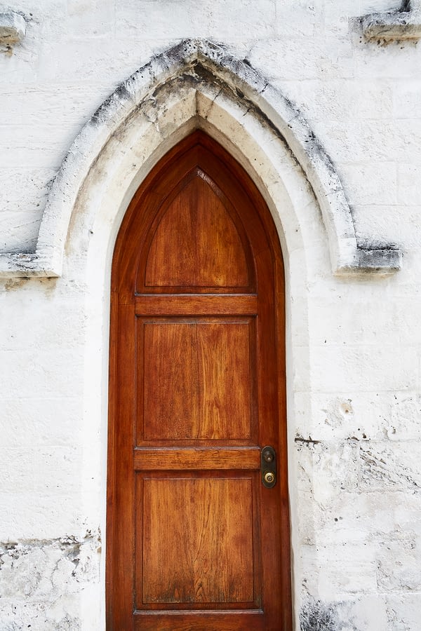 Old Brown Church Door, Nassau, The Bahamas