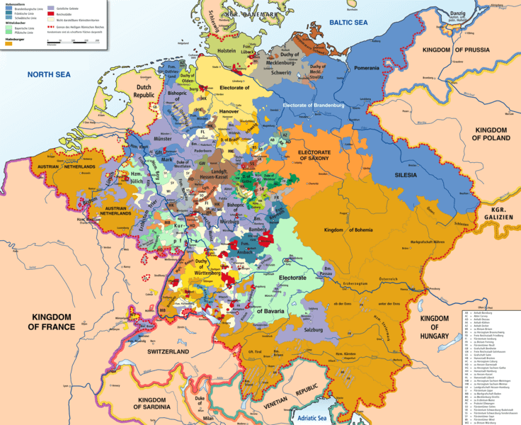 Map Of The Holy Roman Empire