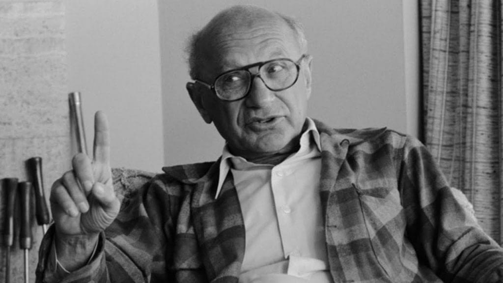 Economist Milton Friedman, University Of Chicago