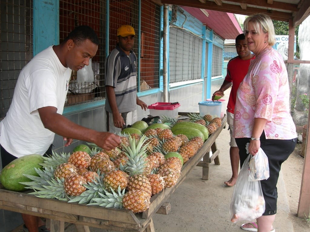 Fresh Fruit Shopping, Savusavu, Vanua Levu, Fiji