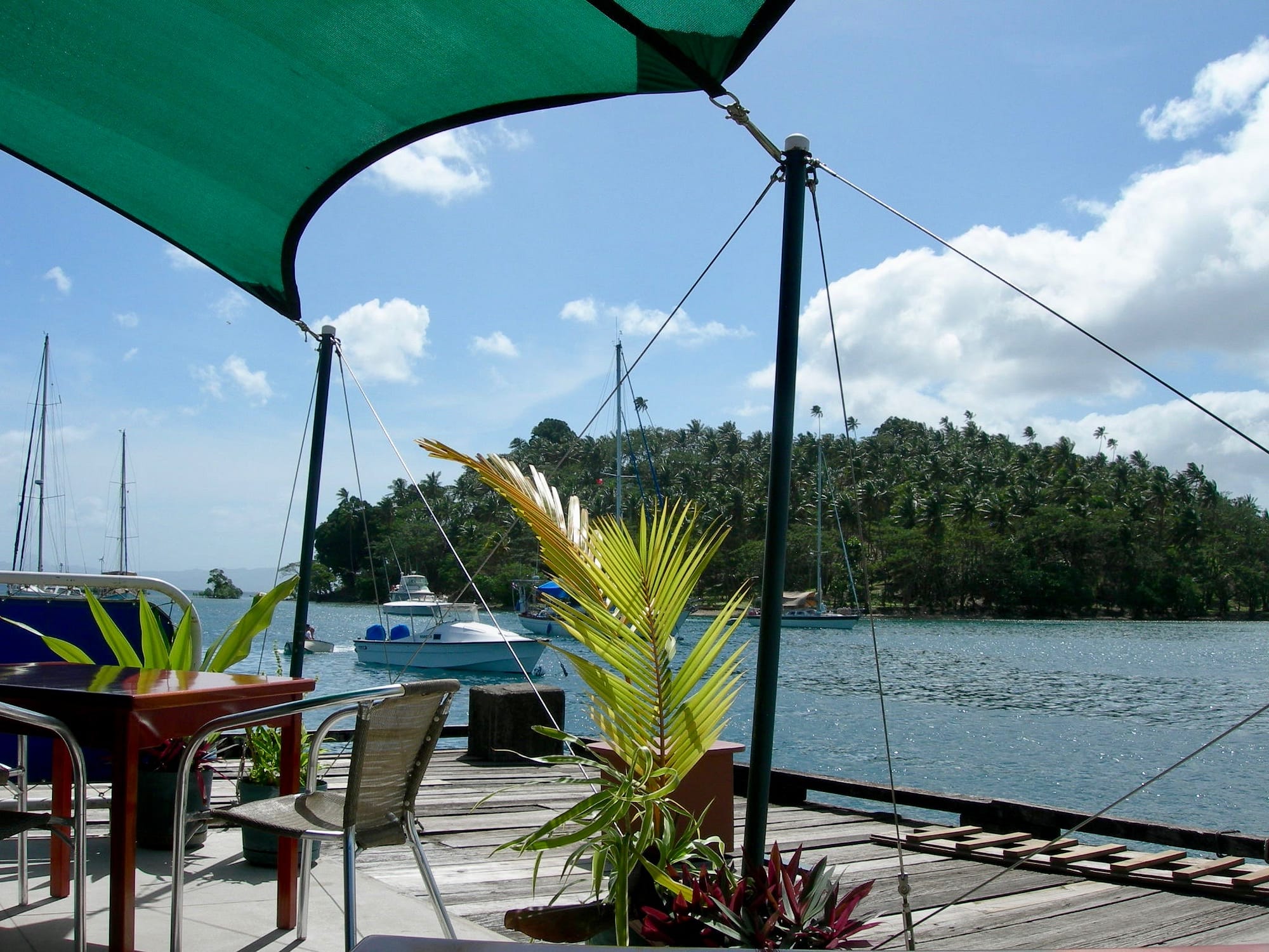 Outdoor Dining, The Captain's Cafe, Savusavu, Vanua Levu, Fiji