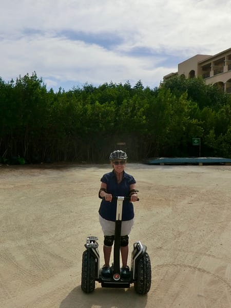 First Time Madeline on Her Segway, Hacienda Tres Rios, Playa del Carmen, Mexico