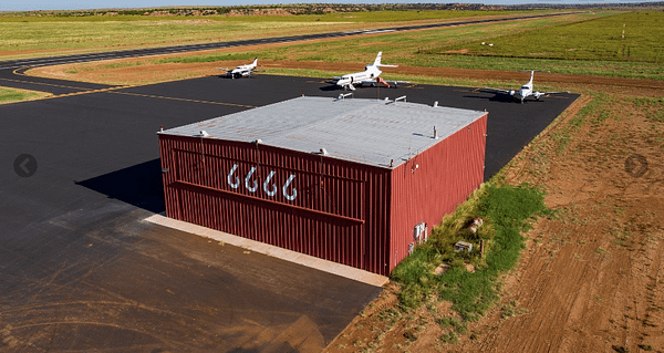 Hanger and Planes, 6666 Ranch, Guthrie, Texas