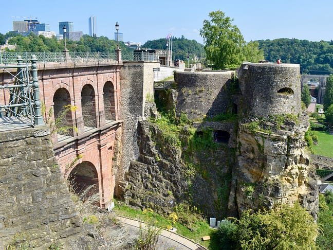 Bock Casements and Red Bridge, Luxembourg