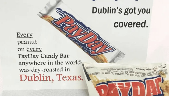PayDay Candy Bar and Dublin Peanuts