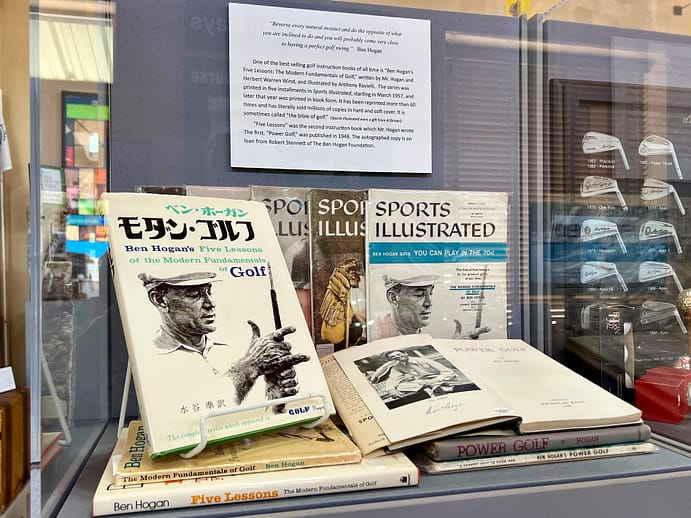 Five Lessons and Sports Illustrated, Ben Hogan Museum, Dublin, Texas