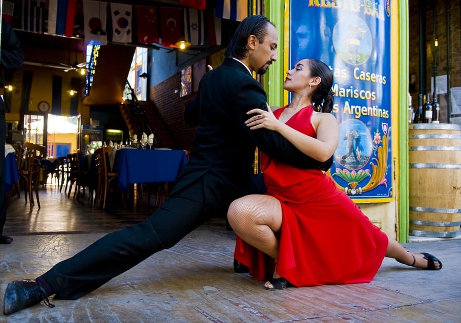 Couple Dancing Tango Buenos Aires Argentina South America