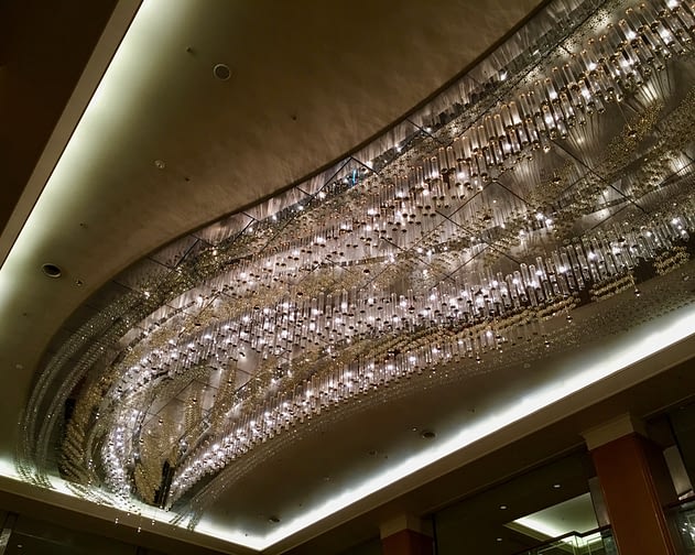 Chandelier Lights, Royal Park Hotel Tokyo, Japan