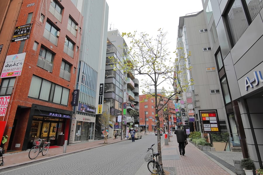 Shopping street, Azabu Jyuban, Tokyo Japan