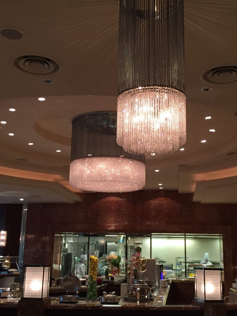 Chandeliers, Chef’s Dining Symphony at Royal Park Hotel Tokyo, Chuo-ku, Japan