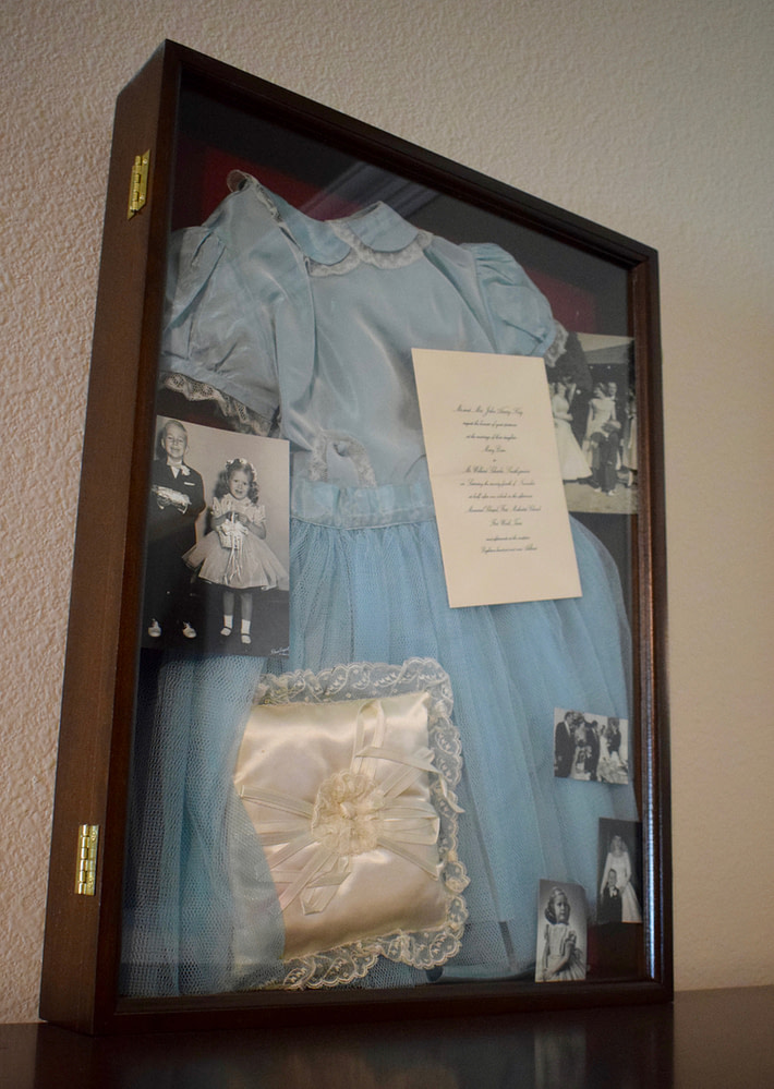 Madeline and Paul Memories From Wedding in 1956 in Shadowbox